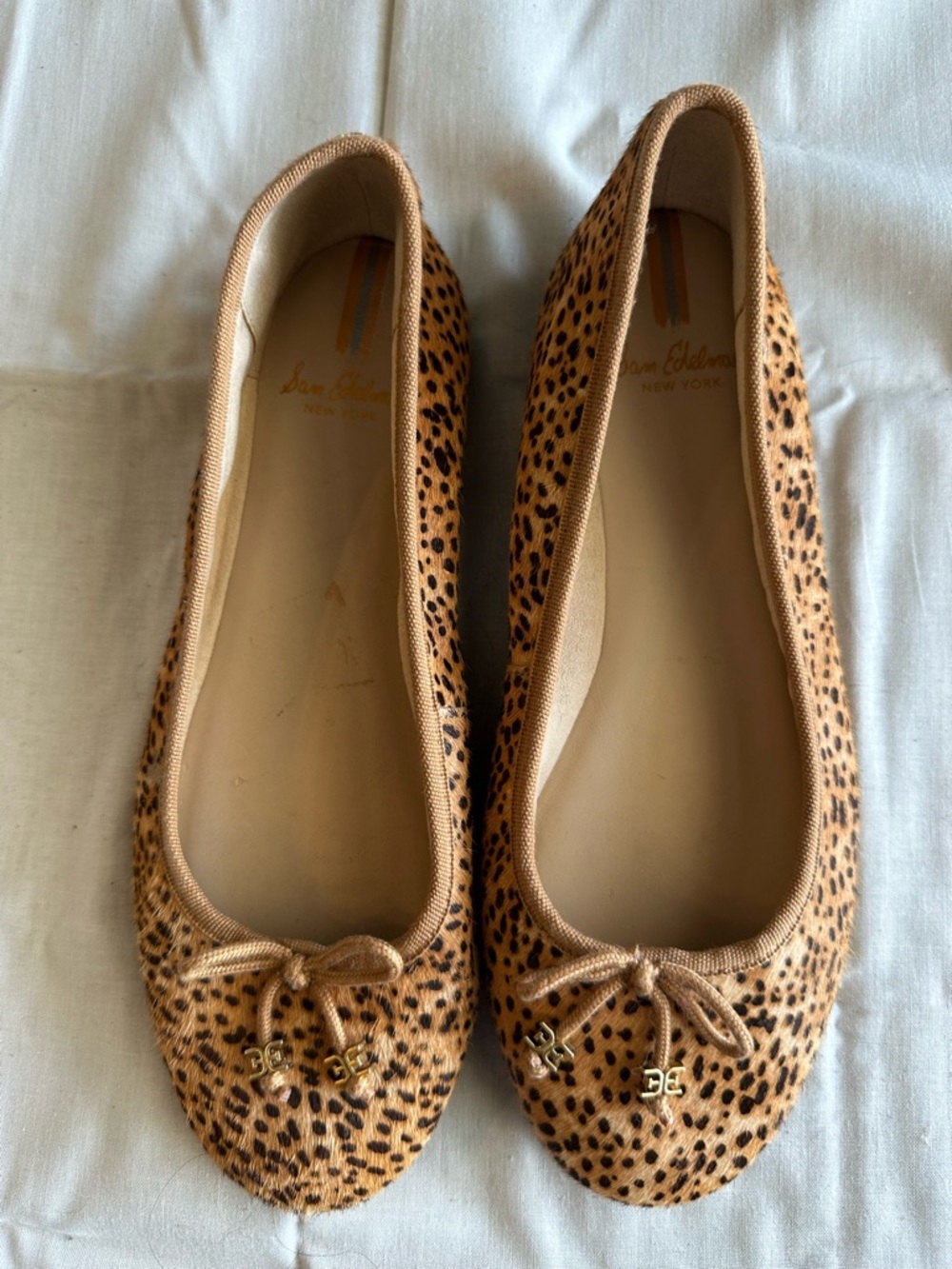 Sam Edelman Cheetah Print Ballet Flats - Tan/Black